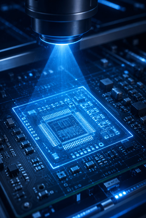 SMT circuit board assembly - X-Ray inspection for PCB quality